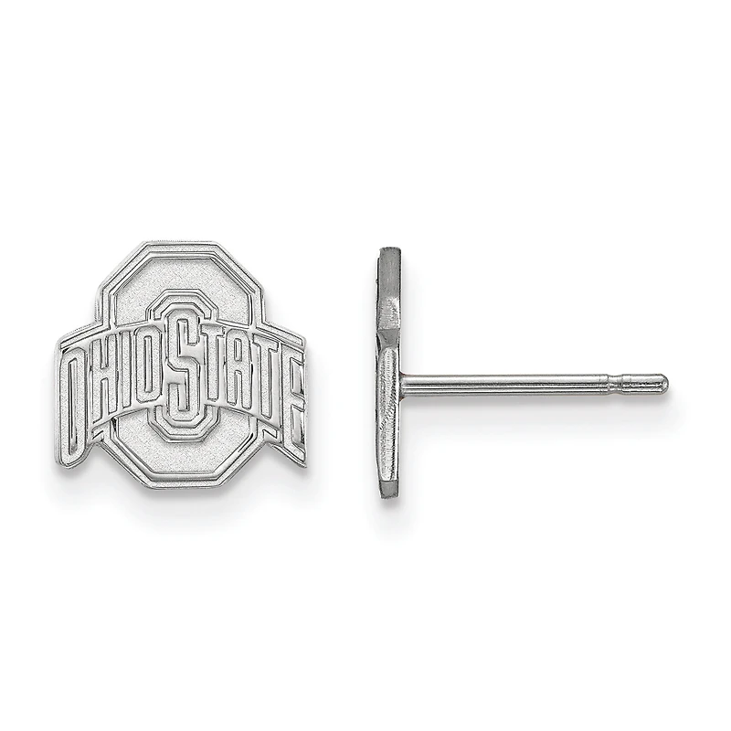 Women's Ohio State Buckeyes Sterling Silver XS Post Earrings