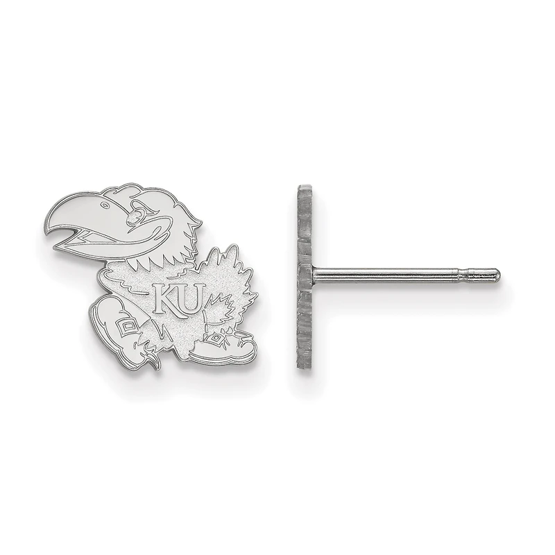 Women's Kansas Jayhawks Sterling Silver XS Post Earrings