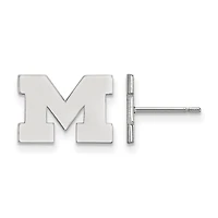 Women's Michigan Wolverines Sterling Silver XS Post Earrings