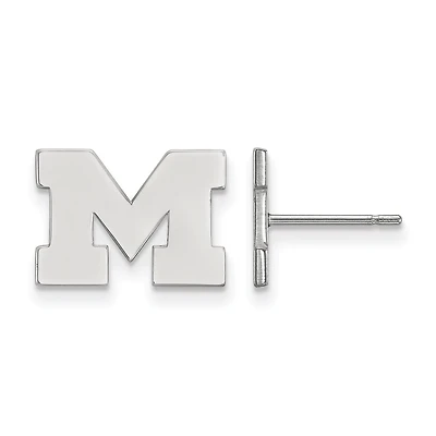 Women's Michigan Wolverines Sterling Silver XS Post Earrings