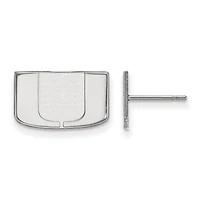 Women's Miami Hurricanes Sterling Silver XS Post Earrings