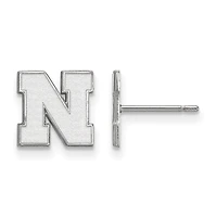 Women's Nebraska Huskers Sterling Silver XS Post Earrings