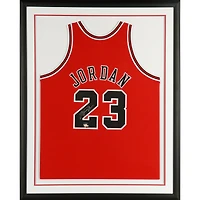 Michael Jordan Chicago Bulls Framed Autographed 1997-98 Mitchell & Ness Red Jersey - Upper Deck