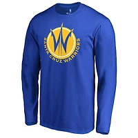Men's Santa Cruz Warriors Royal Santa Cruz Warriors Primary Logo Long Sleeve T-Shirt