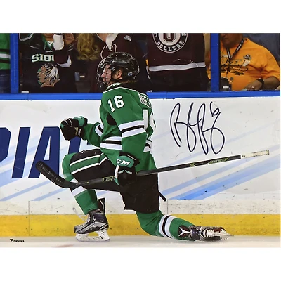 Brock Boeser North Dakota Autographed 8" x 10" Goal Celebration Photograph