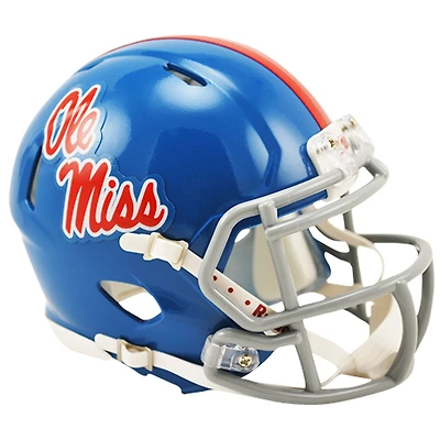 Riddell Ole Miss Rebels Powder Blue Revolution Speed Mini Football Helmet