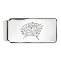 Silver Columbus Blue Jackets Money Clip
