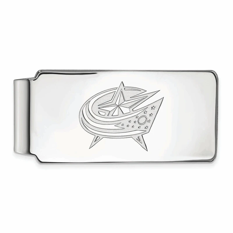 Silver Columbus Blue Jackets Money Clip