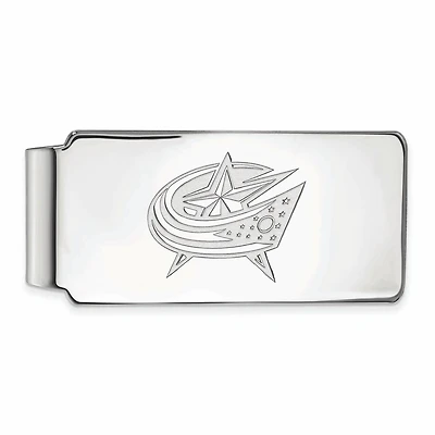 Silver Columbus Blue Jackets Money Clip