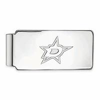 Silver Dallas Stars Money Clip