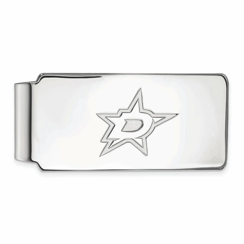 Silver Dallas Stars Money Clip