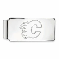 Silver Calgary Flames Money Clip