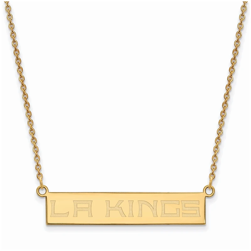 Women's Los Angeles Kings Gold Plated Small Bar Necklace