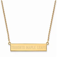 Women's Toronto Maple Leafs Gold Plated Small Bar Necklace