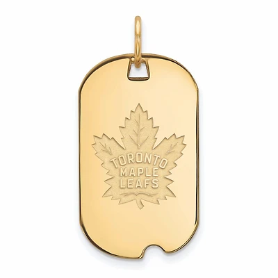 Women's Toronto Maple Leafs Gold Plated Small Dog Tag