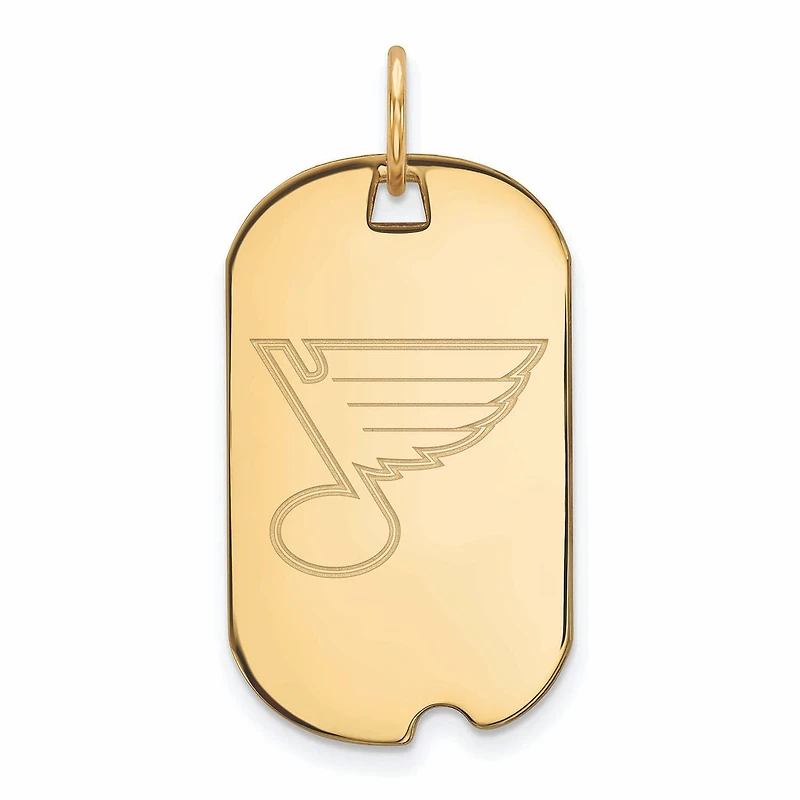 Women's St. Louis Blues Gold Plated Small Dog Tag