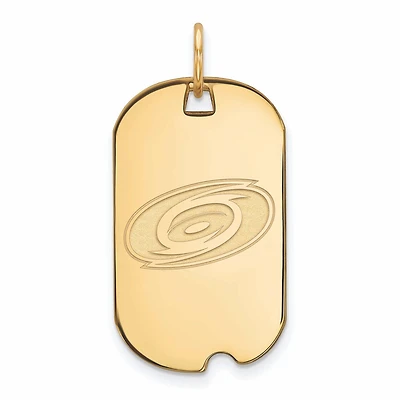 Women's Carolina Hurricanes Gold Plated Small Dog Tag