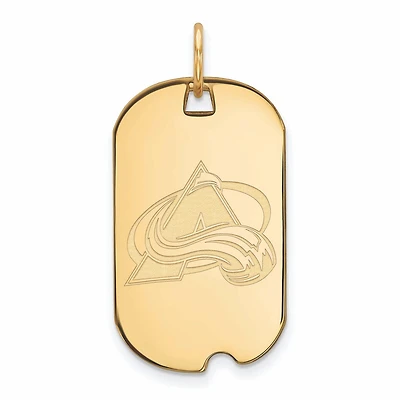 Women's Colorado Avalanche Gold Plated Small Dog Tag