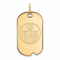Women's Edmonton Oilers Gold Plated Small Dog Tag
