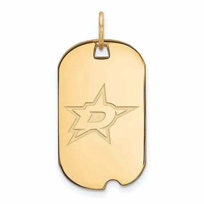 Women's Dallas Stars Gold Plated Small Dog Tag