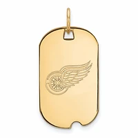 Women's Detroit Red Wings Gold Plated Small Dog Tag