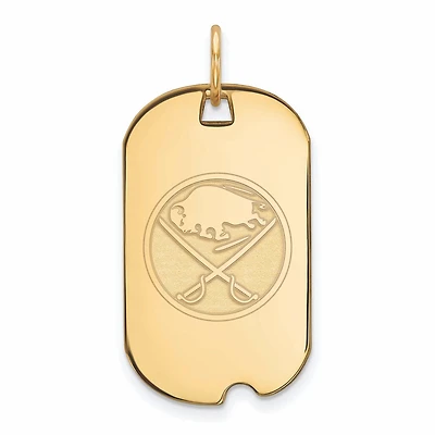 Women's Buffalo Sabres Gold Plated Small Dog Tag
