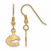Women's Vancouver Canucks Gold Plated XS Dangle Earrings