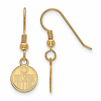 Women's Edmonton Oilers Gold Plated XS Dangle Earrings
