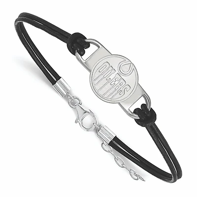 Women's Edmonton Oilers Leather Bracelet