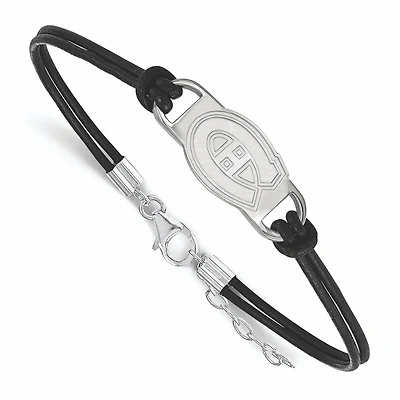 Women's Montreal Canadiens Leather Bracelet