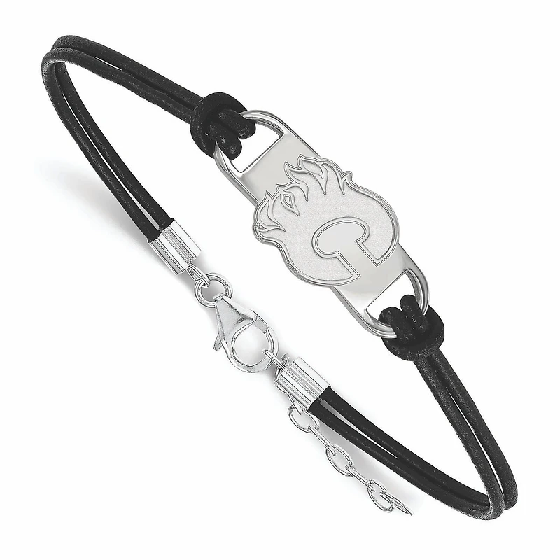 Women's Calgary Flames Leather Bracelet
