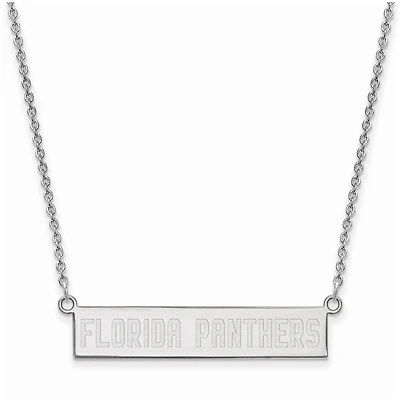 Women's Florida Panthers Sterling Silver Small Bar Necklace
