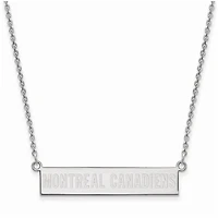 Women's Montreal Canadiens Sterling Silver Small Bar Necklace