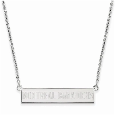 Women's Montreal Canadiens Sterling Silver Small Bar Necklace