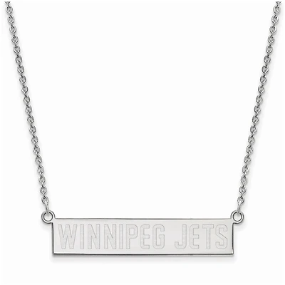 Women's Winnipeg Jets Sterling Silver Small Bar Necklace