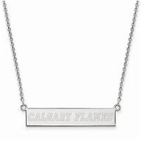Women's Calgary Flames Sterling Silver Small Bar Necklace