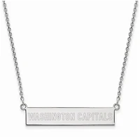 Women's Washington Capitals Sterling Silver Small Bar Necklace