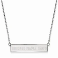 Women's Toronto Maple Leafs Sterling Silver Small Bar Necklace
