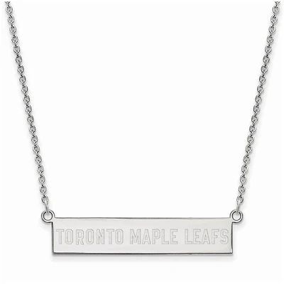 Women's Toronto Maple Leafs Sterling Silver Small Bar Necklace