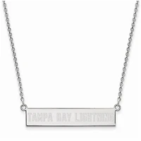 Women's Tampa Bay Lightning Sterling Silver Small Bar Necklace