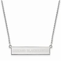 Women's Chicago Blackhawks Sterling Silver Small Bar Necklace
