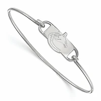 Women's Vancouver Canucks Sterling Silver Small Wire Bangle Bracelet
