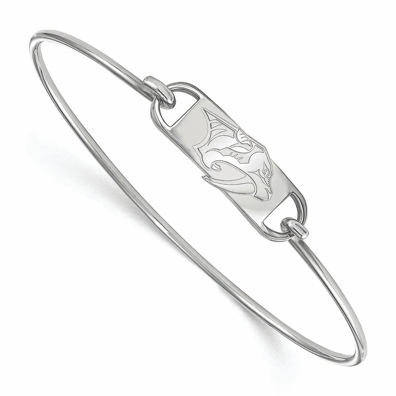 Women's Nashville Predators Sterling Silver Small Wire Bangle Bracelet