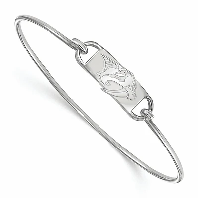 Women's Nashville Predators Sterling Silver Small Wire Bangle Bracelet
