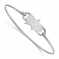 Women's Dallas Stars Sterling Silver Small Wire Bangle Bracelet