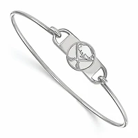 Women's Buffalo Sabres Sterling Silver Small Wire Bangle Bracelet