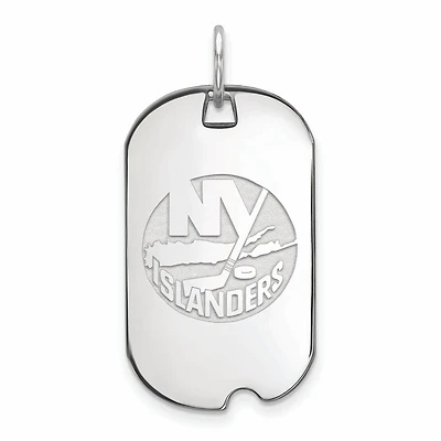 Women's New York Islanders Sterling Silver Small Dog Tag