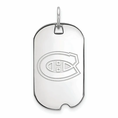 Women's Montreal Canadiens Sterling Silver Small Dog Tag