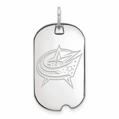 Women's Columbus Blue Jackets Sterling Silver Small Dog Tag