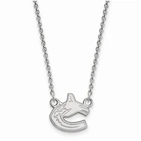 Women's Vancouver Canucks Sterling Silver Small Pendant Necklace